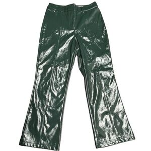 7 For All Mankind Women’s Green M Polyurethane Straight Leg Pants in EUC